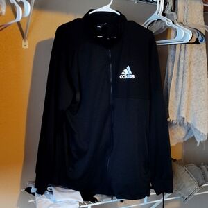 Adidas double zipper light bomber jacket